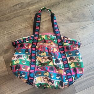 HARAJUKI LOVERS TOTE ROOMY CARRYALL BAG W/SIDE POCKETS SUPER CUTE!!